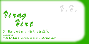 virag hirt business card